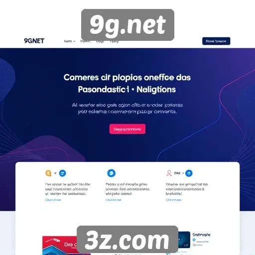 Navegação e experiência do usuário em 9g.net